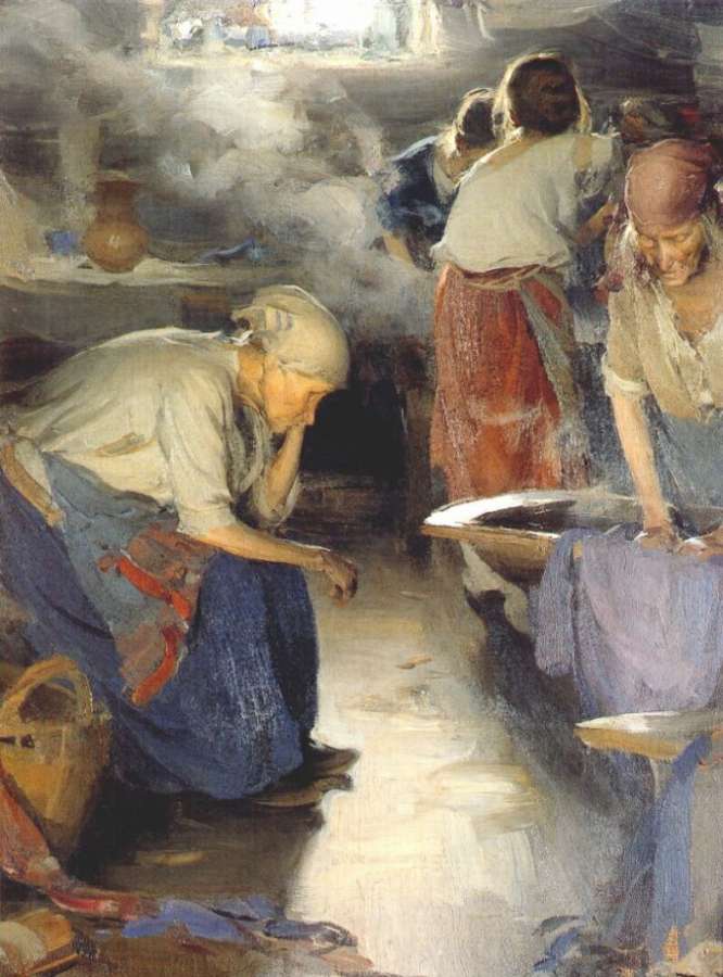 The laundresses. 1900 -   