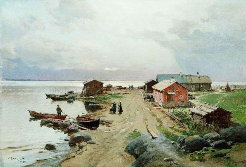 Берег в окрестностях Гапсаля. 1897  - Беггров Александр 