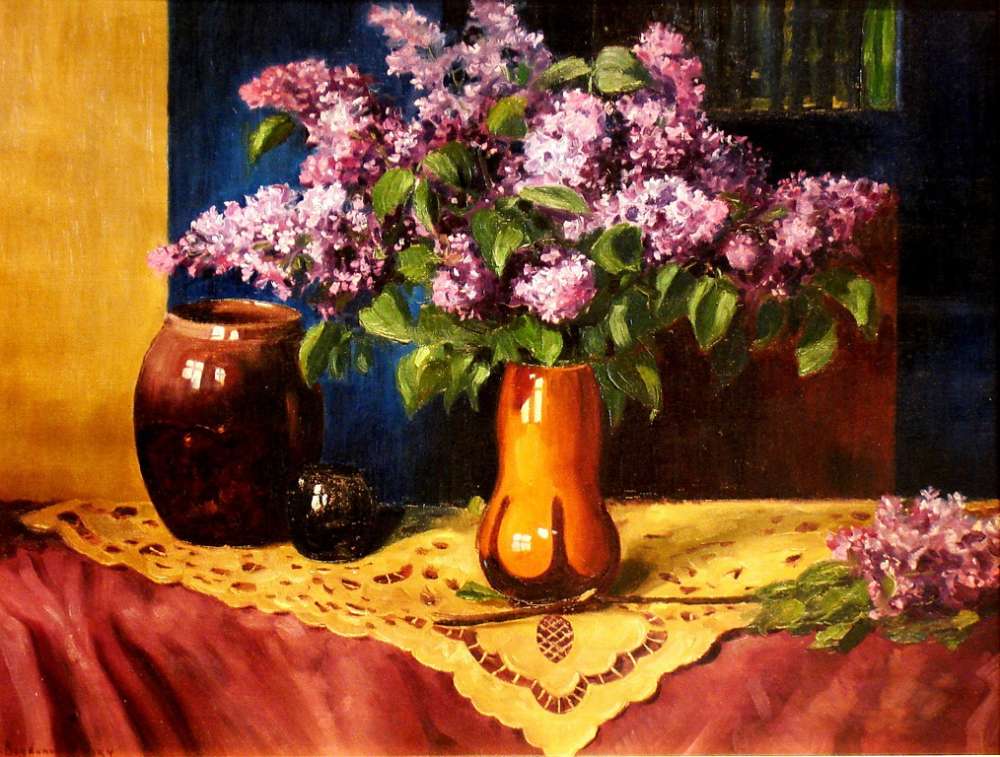 Still life. 1930 64x50 - Богданов-Бельский Николай Петрович