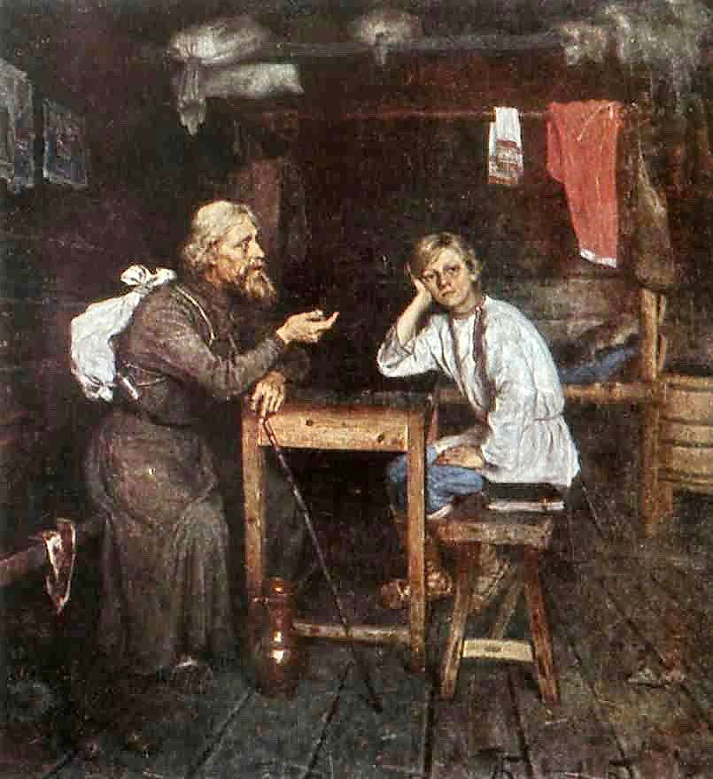 Будущий инок. 1889 МН - Богданов-Бельский Николай Петрович