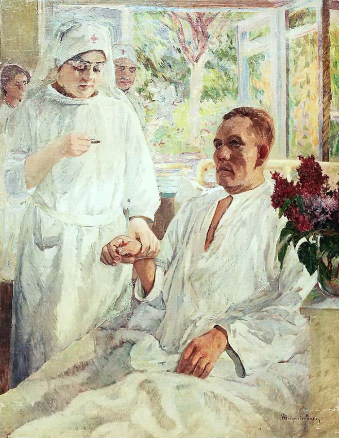 В больнице. 1910-е - Богданов-Бельский Николай Петрович