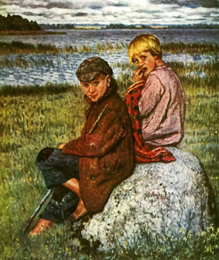 Деревенские дети. 1930 МН - Богданов-Бельский Николай Петрович