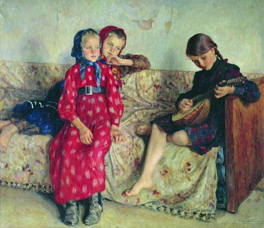 Деревенские друзья. 1912-13 Волгоград - Богданов-Бельский Николай Петрович