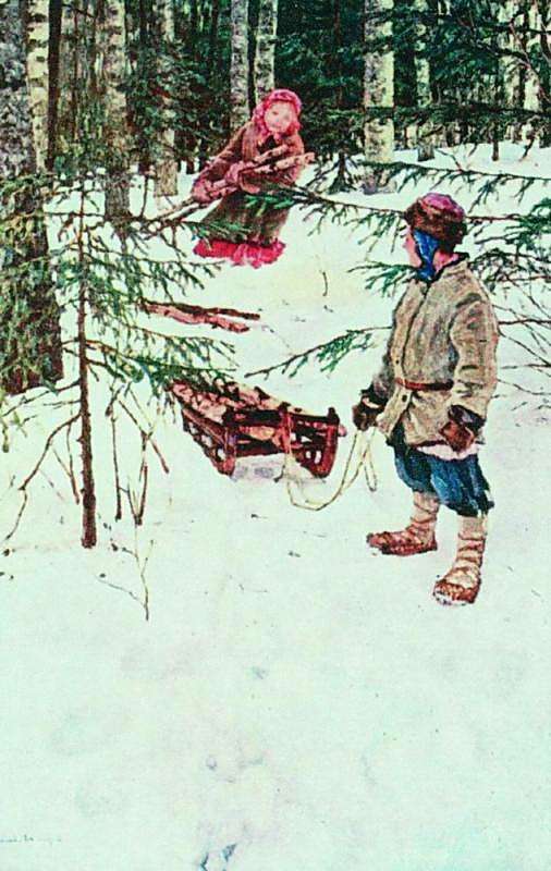 Зима. 1920-е МН - Богданов-Бельский Николай Петрович