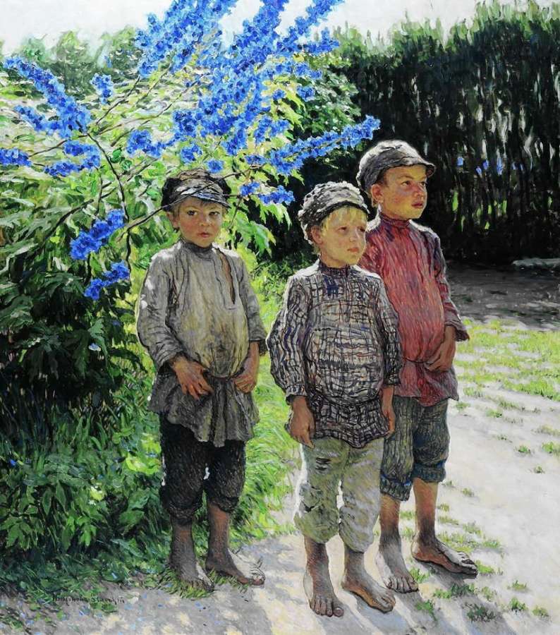 Крестьянские мальчики. 1910-е 160x143 Вологда - Богданов-Бельский Николай Петрович
