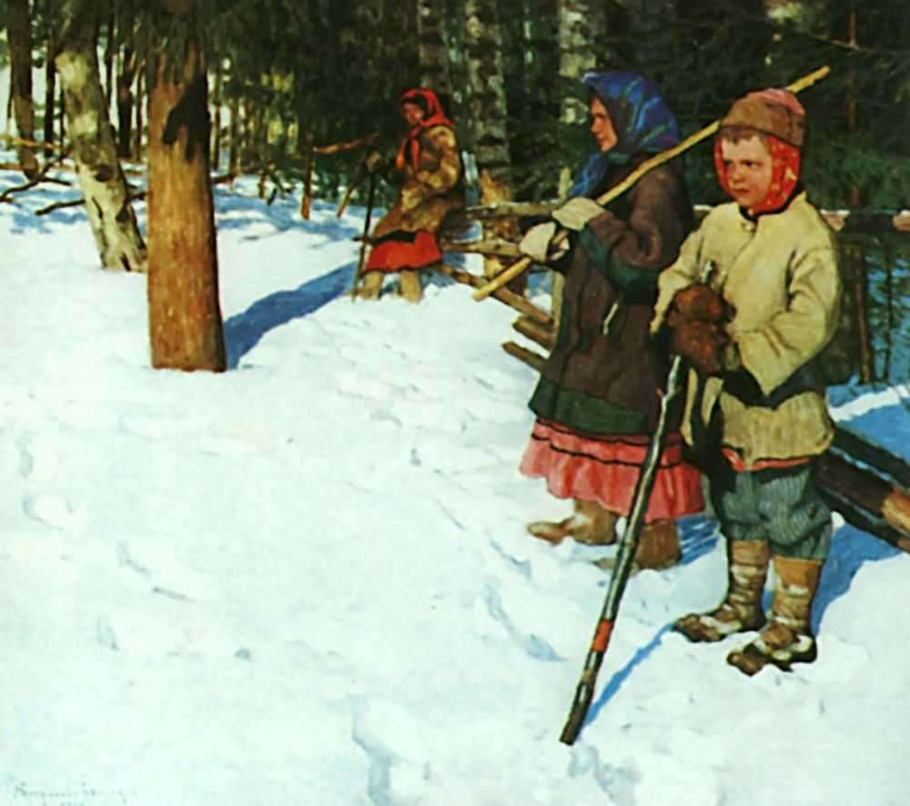 На облаве. Вариант. 1918 МН - Богданов-Бельский Николай Петрович