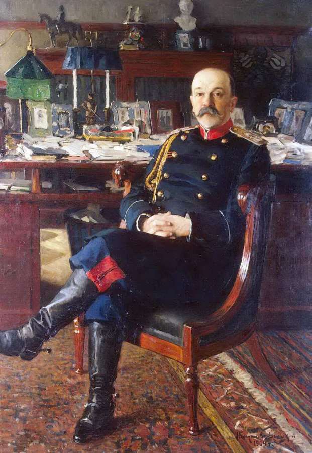 Портрет генерал-адъютанта П.П.Гессе. 1904 - Богданов-Бельский Николай Петрович