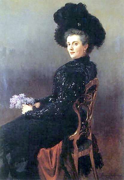 Портрет дамы в кресле. 1900 (1906 q) Пермь - Богданов-Бельский Николай Петрович