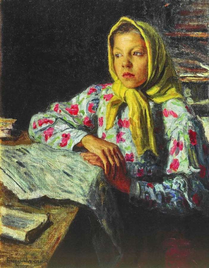 Портрет девочки. 1910-е 88x79 Владимир - Богданов-Бельский Николай Петрович