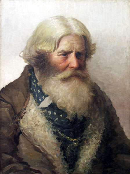 Портрет крестьянина,  62x46 - Богданов-Бельский Николай Петрович