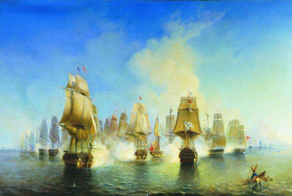 Афонское сражение 19 июня 1807 года. 1853 - Боголюбов Алексей Петрович