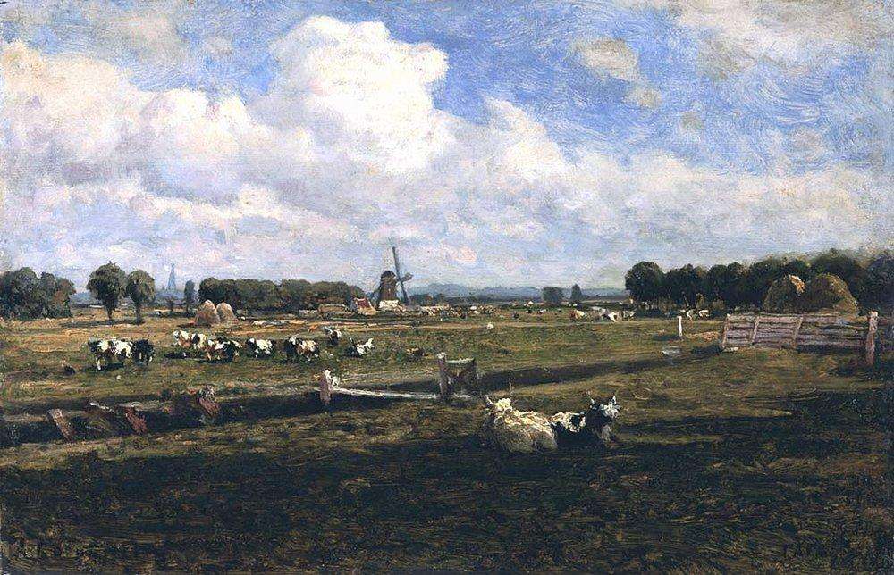 Вид в окрестностях Гааги. 1870 - Боголюбов Алексей Петрович