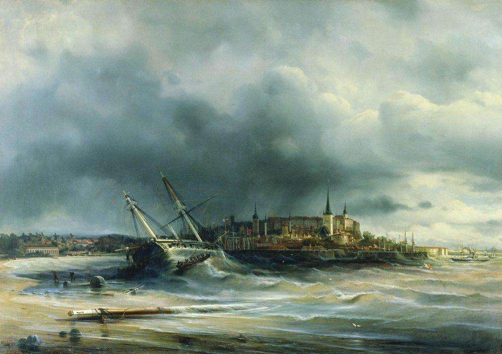 Вид города Ревеля. 1853 - Боголюбов Алексей Петрович