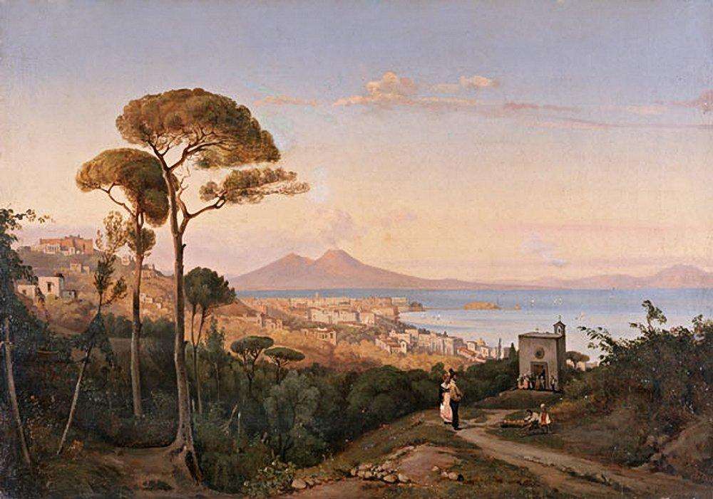 Вид Неаполя. Италия. 1851 - Боголюбов Алексей Петрович