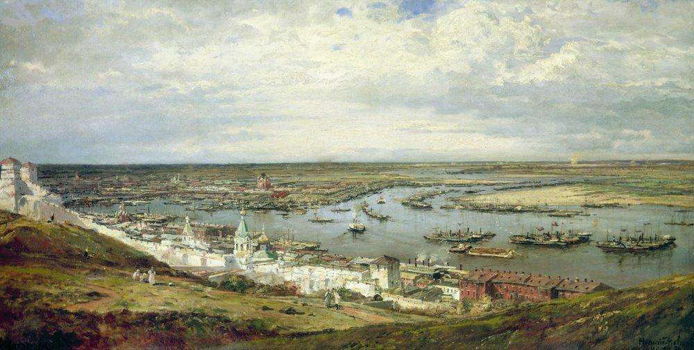 Вид Нижнего Новгорода - Боголюбов Алексей Петрович