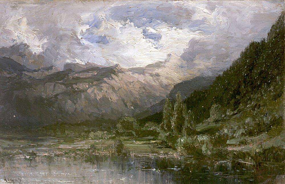 Долина Рейна около Рагаца. 1856 - Боголюбов Алексей Петрович