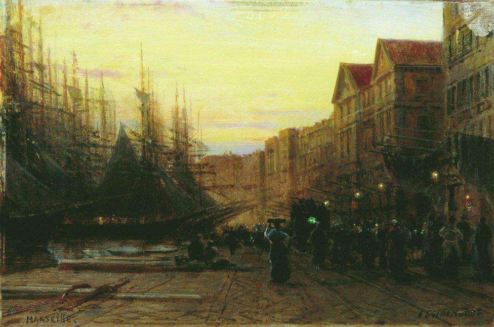 Марсельский порт. 1860-е - Боголюбов Алексей Петрович