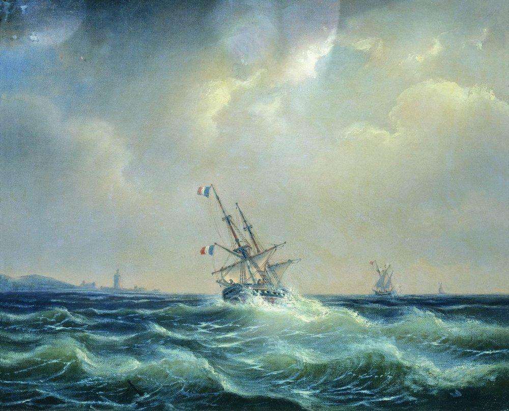 Море в непогоду. 1871 - Боголюбов Алексей Петрович