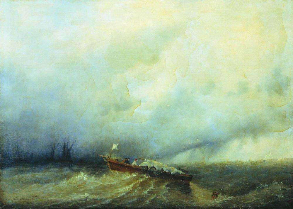 Море перед штормом. 1860 - Боголюбов Алексей Петрович