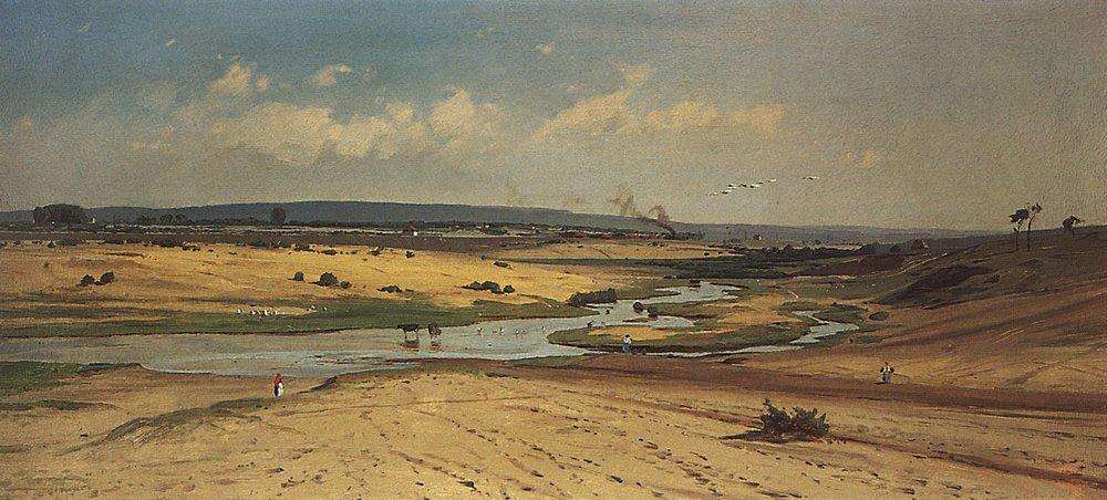 Москва-река у Звенигорода2. 1880-е - Боголюбов Алексей Петрович