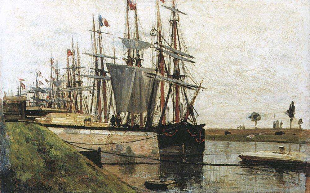 Набережная в Сен-Валери. 1876 - Боголюбов Алексей Петрович