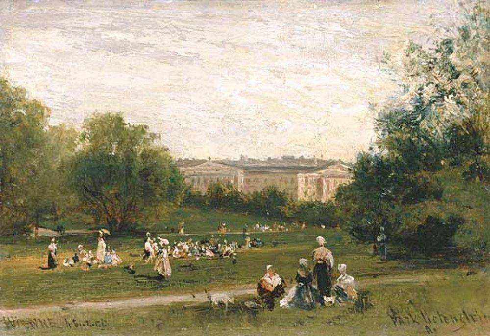 Парк Лихтенштейн в Вене. 1873 - Боголюбов Алексей Петрович
