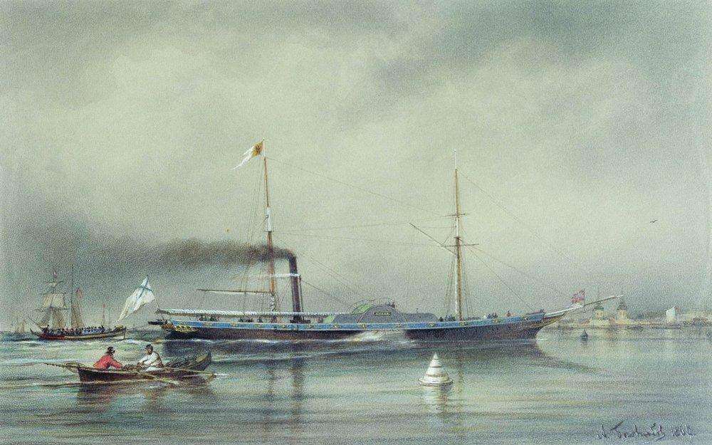 Пароход Невка 1838 года. 1867 - Боголюбов Алексей Петрович
