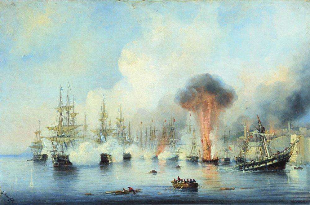 Синопский бой 18 ноября 1853 года. 1860 - Боголюбов Алексей Петрович