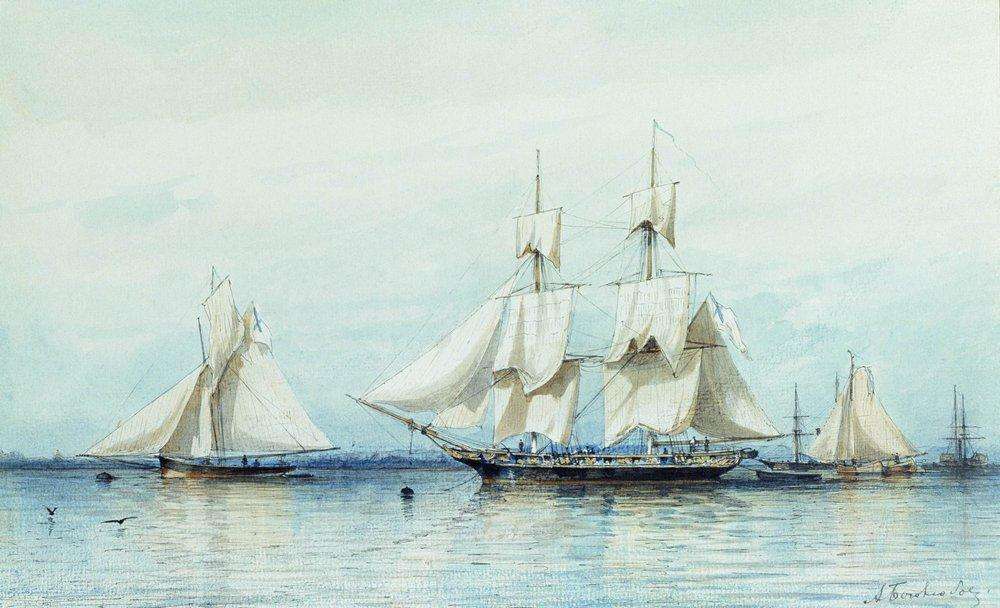 Яхта Дружба. 1849 год. 1878 - Боголюбов Алексей Петрович