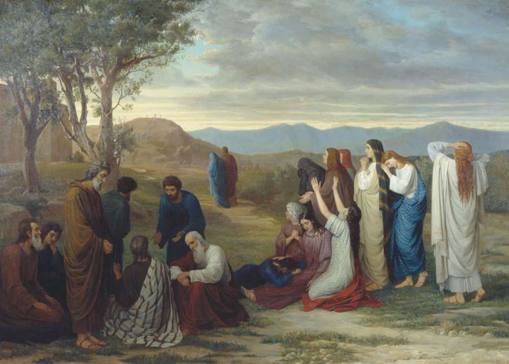 Жены, издали смотрящие на Голгофу. 1867. - Боткин Михаил Петрович