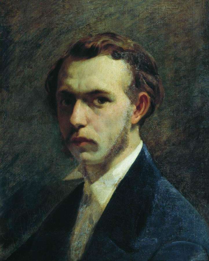 Автопортрет художника в молодости. 1853 - Бронников Федор Андреевич