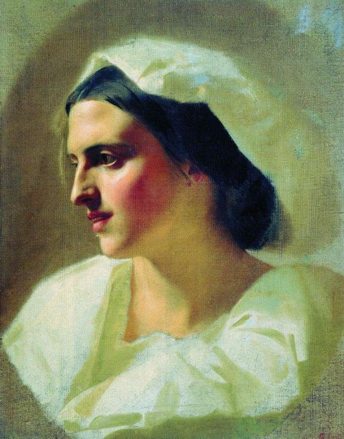 Дама в белом. 1880-е - Бронников Федор Андреевич