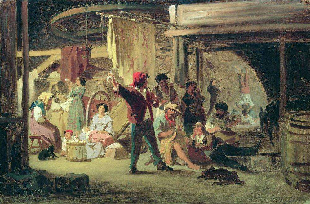 Кулисы цирка. 1859 - Бронников Федор Андреевич