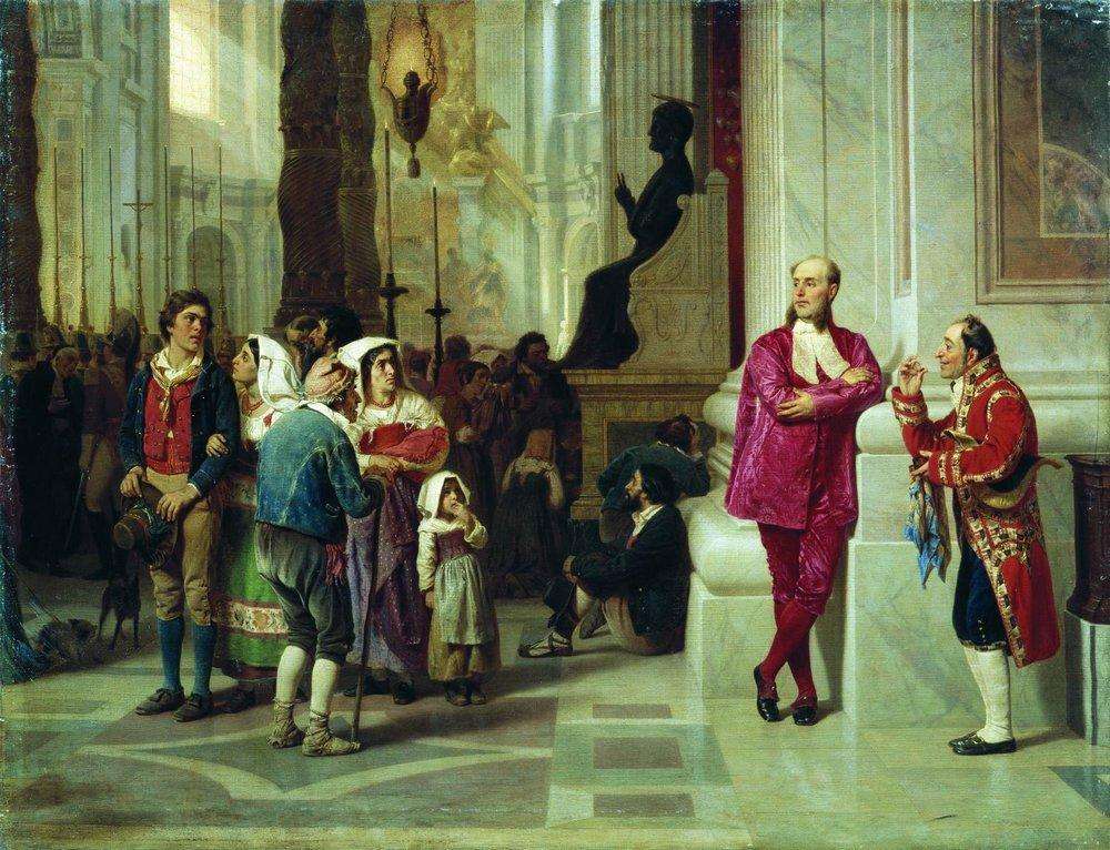 На приеме у Папы Римского. 1868 - Бронников Федор Андреевич