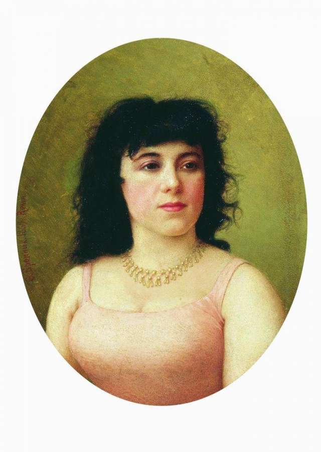 Портрет итальянской балерины Вирджинии Цукки. 1889 - Бронников Федор Андреевич