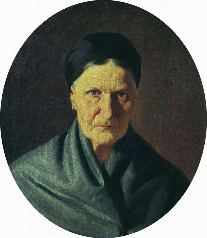 Портрет матери художника. 1871 - Бронников Федор Андреевич