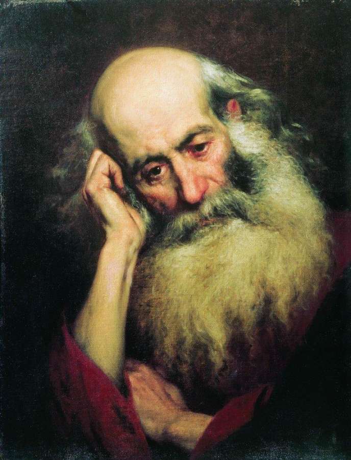 Портрет старика. 1874 - Бронников Федор Андреевич