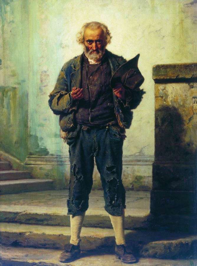 Старик-нищий. 1869 - Бронников Федор Андреевич