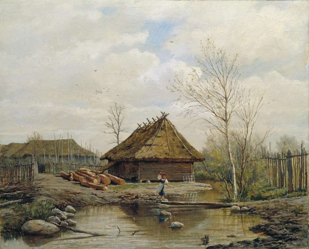 Весна. 1875. Холст, масло - Брюллов Павел Александрович