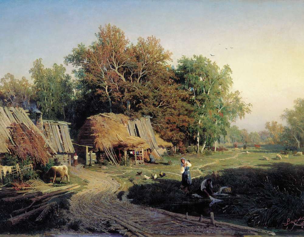Деревня. 1869, холст, масло, 61х83 см - Васильев Федор Александрович