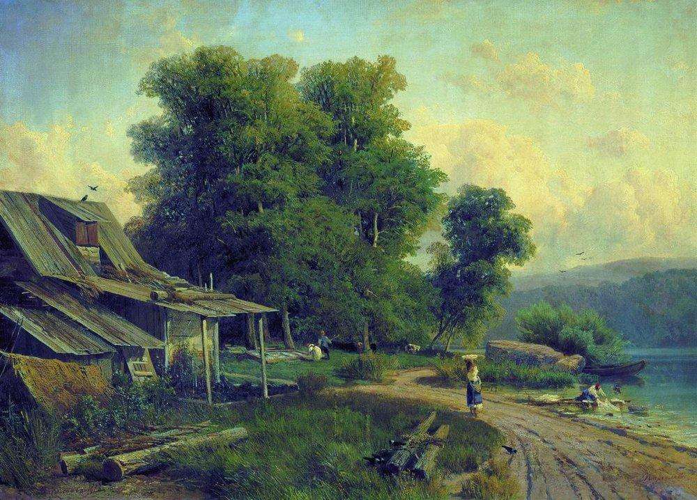Пейзаж. Парголово (Вид в Парголове). 1868 - Васильев Федор Александрович