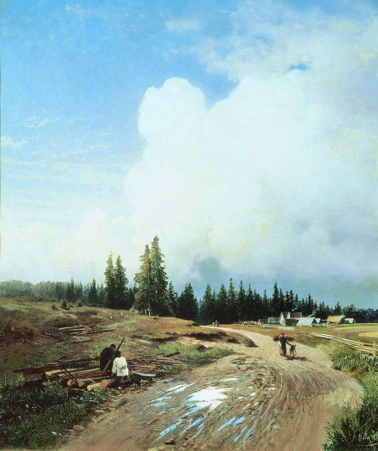 После грозы. 1868 - Васильев Федор Александрович