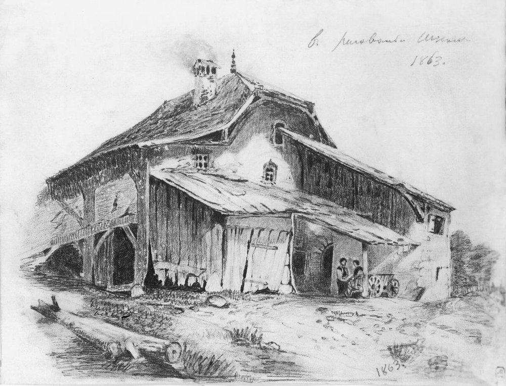 Сельский домик. 1863 - Васильев Федор Александрович