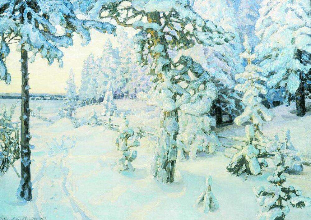 Зимний сон ( Зима ). 1908-1914 - Васнецов Аполлинарий Михайлович