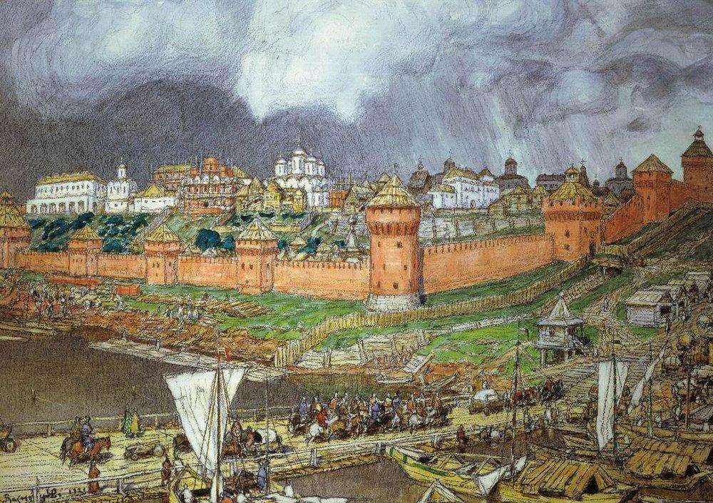 Московский Кремль при Иване III. 1921 - Васнецов Аполлинарий Михайлович