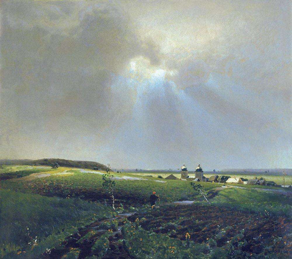 После дождя. 1887 - Васнецов Аполлинарий Михайлович