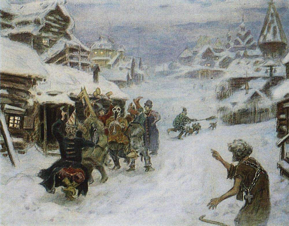 Скоморохи. 1904 - Васнецов Аполлинарий Михайлович