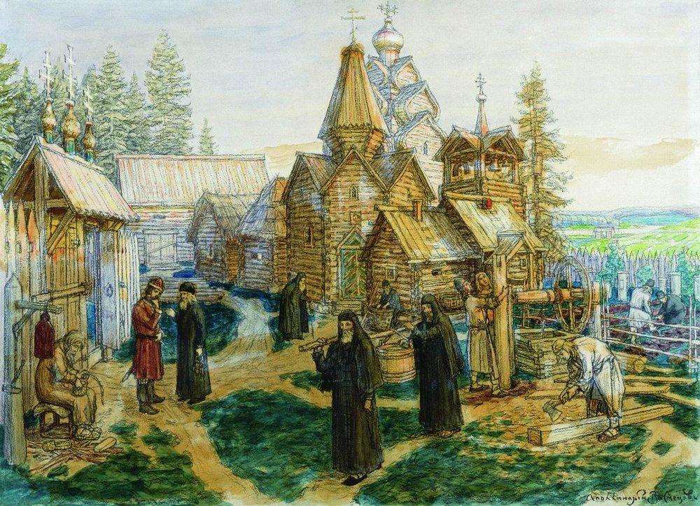 Троице-Сергиева лавра. 1908-1913 - Васнецов Аполлинарий Михайлович