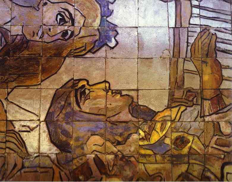 Tile panel on the Hotel Methropol. Detail - Врубель Михаил 