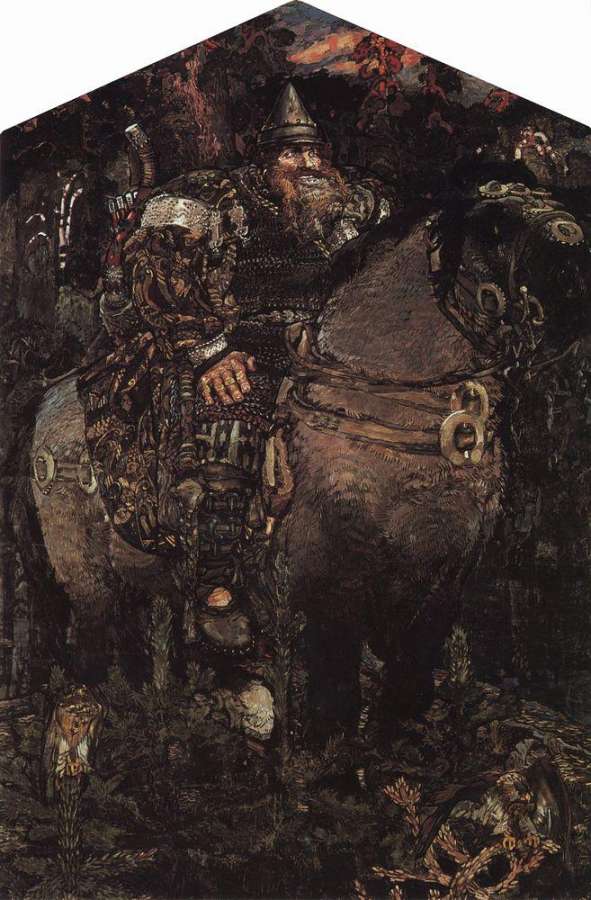 Богатырь. 1898 - Врубель Михаил 